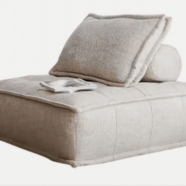 Modern commercial outdoor patio furniture set in a Canadian showroom
