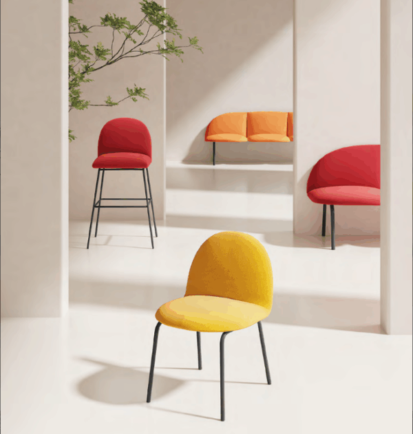 Stackable commercial grade chairs for efficient space management