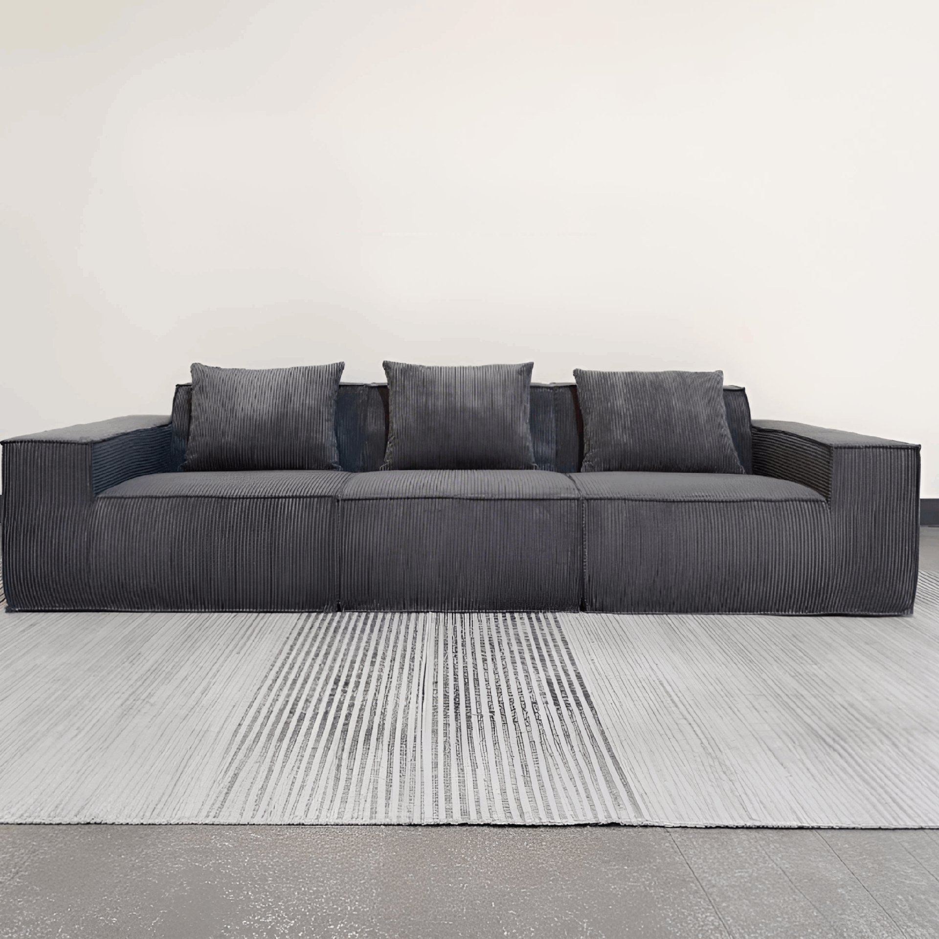 Modern commercial outdoor sofa set in a Canadian resort setting