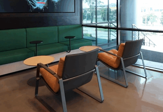 Manufacturing process of patio furniture in a factory