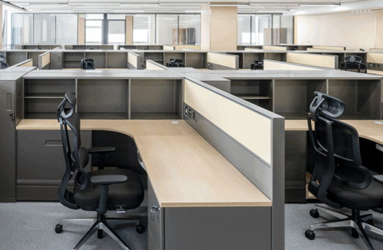 B2B professionals discussing furniture designs