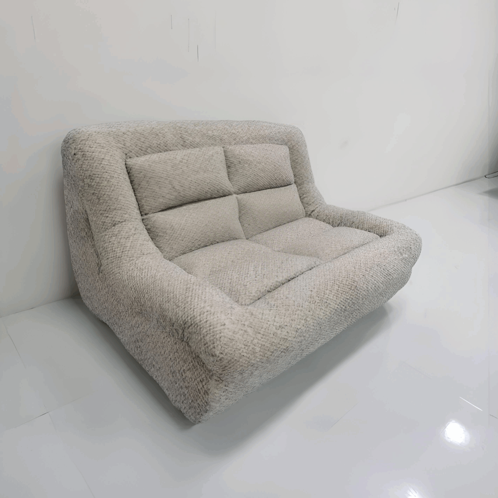 Modular outdoor lounge system in a corporate courtyard