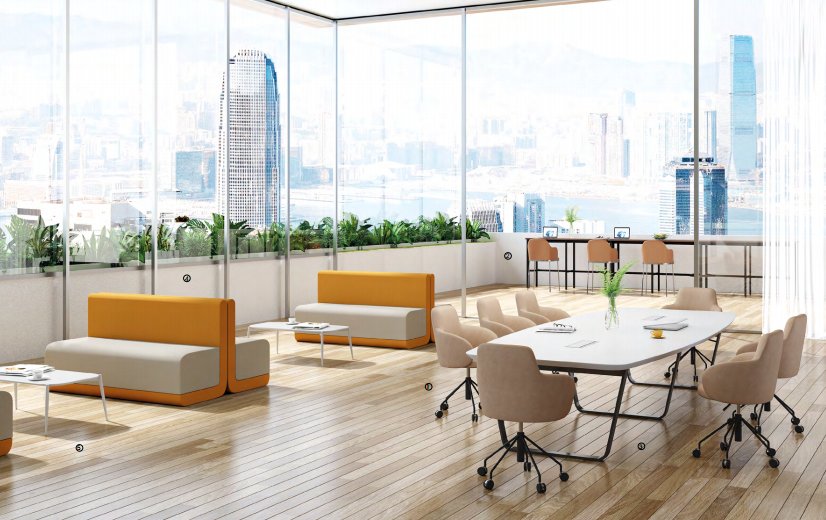 Contemporary luxury outdoor lounge set for Canadian commercial use