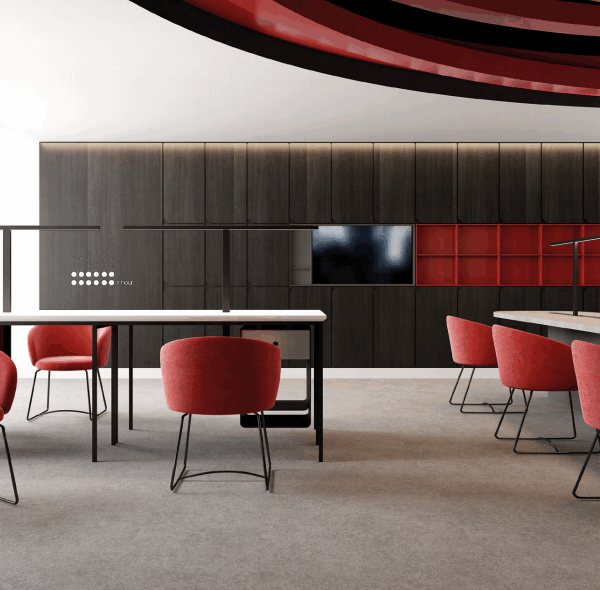 Modern commercial office furniture warehouse in Canada