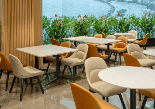 Modern commercial outdoor furniture manufacturing facility