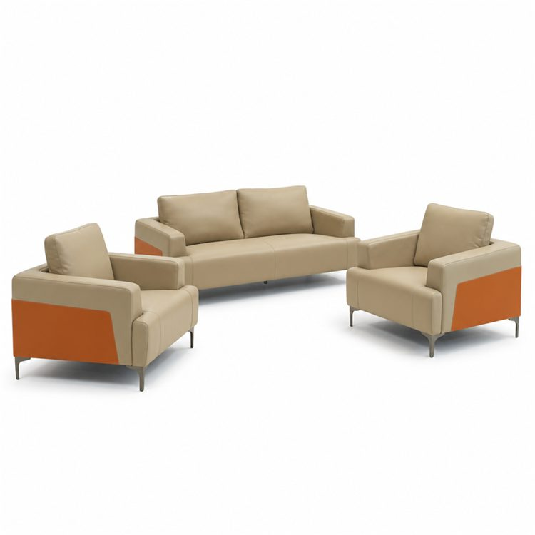 Durable Modern Sectional Leather Sofa for Hotel Apartment School & Park Projects-5-Year Warranty Bulk Supplier