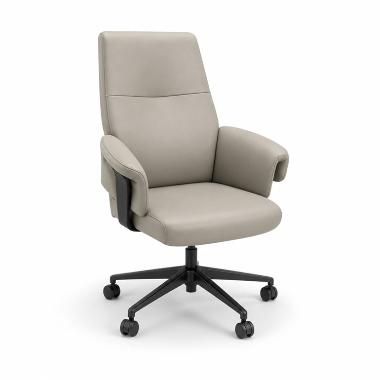 Luxury Ergonomic PU Leather Rolling Swivel Chair with Wheels Chair Executive Office Furniture Boss Office Chair