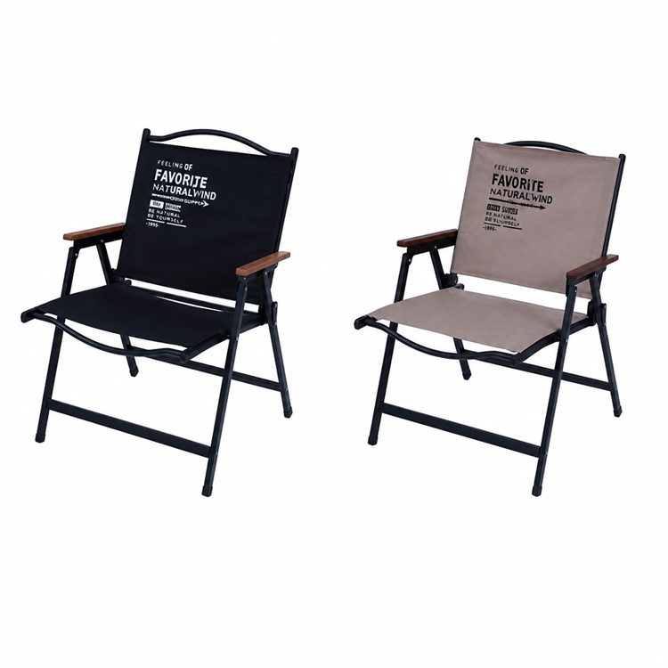 Portable Carbon Steel Wood Design Chair Oxford Fabric Heavy Duty Glamping Patio Garden Picnic Camping Fishing Factory Wholesale