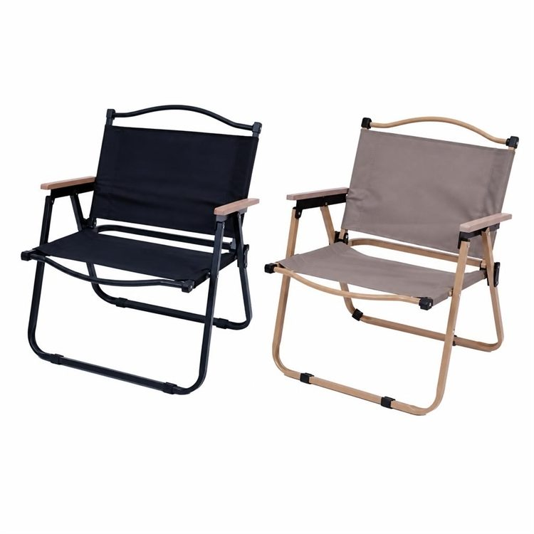 Adjustable Kermit Iron Wood Fold Breathable Portable Chair Patio Park Camping Travel Wholesale Custom Outdoor Leisure Seat Gears