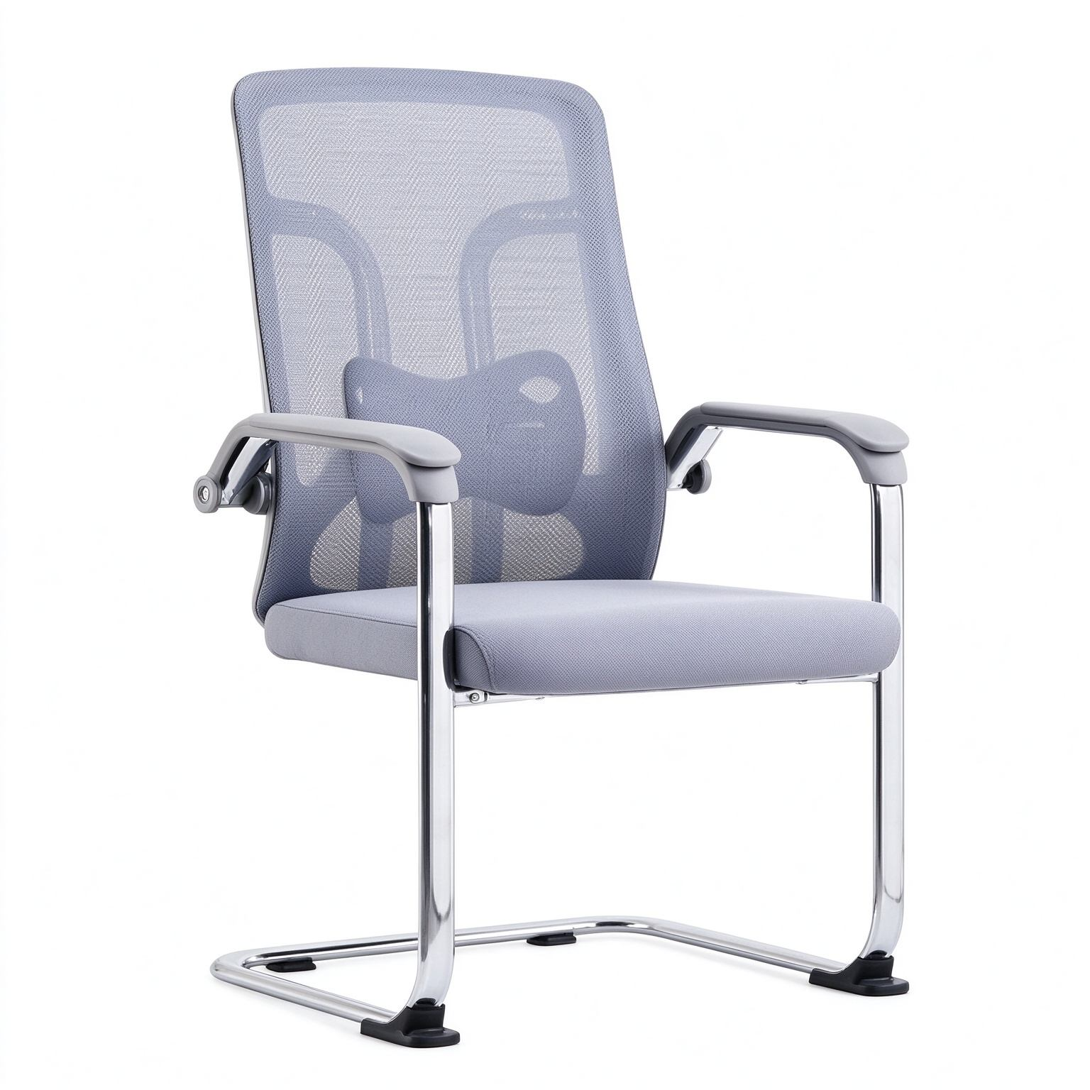Contemporary Comfortable Simple Mesh Bow Meeting Reception Chair Stylish Staff Chair