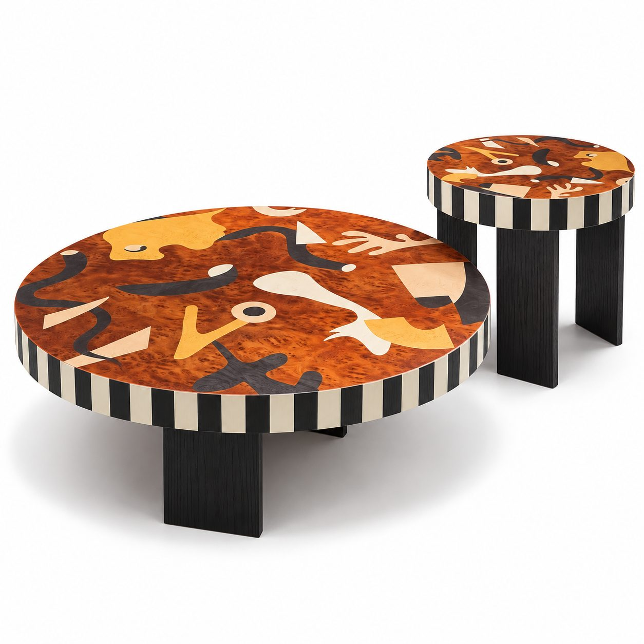 Medieval Style Designer Creative Coffee Table Mobile MDF Living Room Home Furniture High-grade