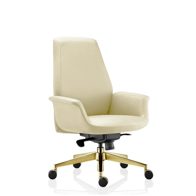 China Luxurious Executive PU Leather Office Chair High Quality Hot Sale Comfort Adjustable Seat Office Desk and Chair Set