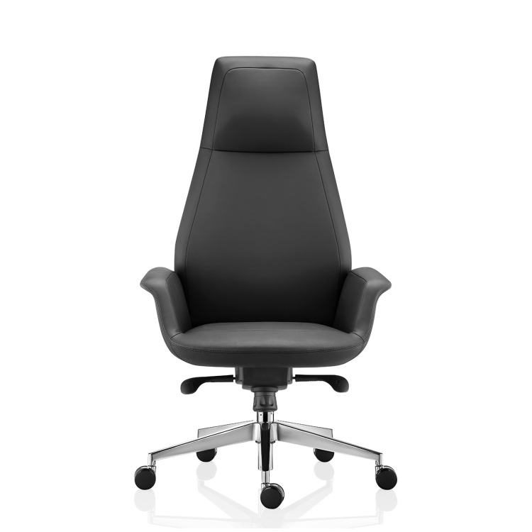 Luxury Modern Ergonomic Executive Swivel Office PU Leather Comfortable High Back for BOSS Manager Office Desk and Chair Set
