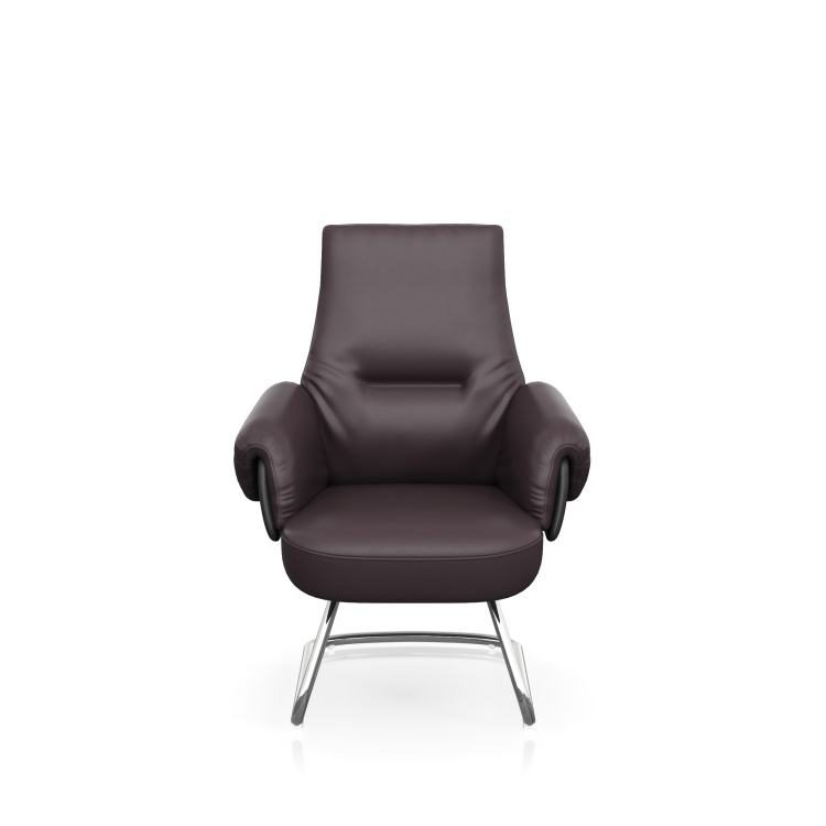 Executive Chair Leather Durable Construction Comfortable Ergonomic Design Modern Design Home Office Boss Chair