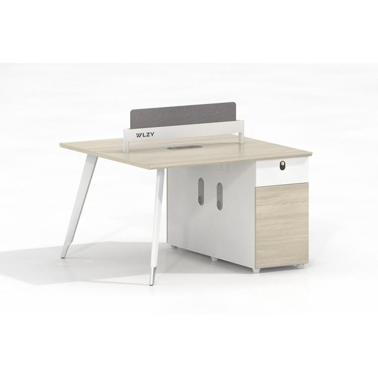 Office Cubicle Workstation Work Computer Desk Modern Wooden Employee Seat Partition Station Staff Table Furniture Set Wholesale