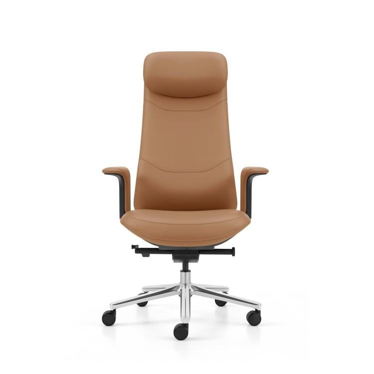 PU Leather Executive Chair with Adjustable Tilt Lock, Height Adjustable Seat for Hotel and Boardroom