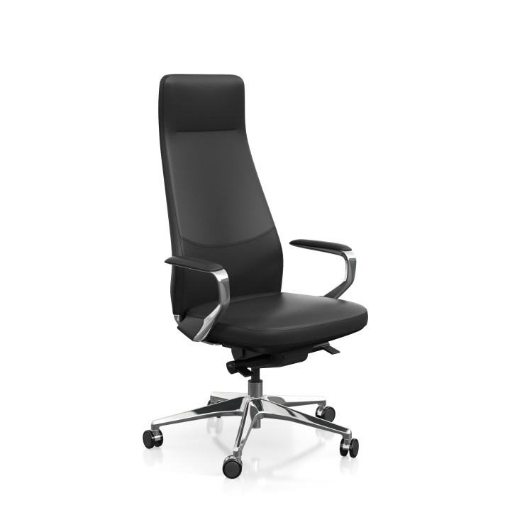 High-back Executive Chair with Support 360-degree Swivel and Height Adjustment Functions Anti-fatigue Design for Work