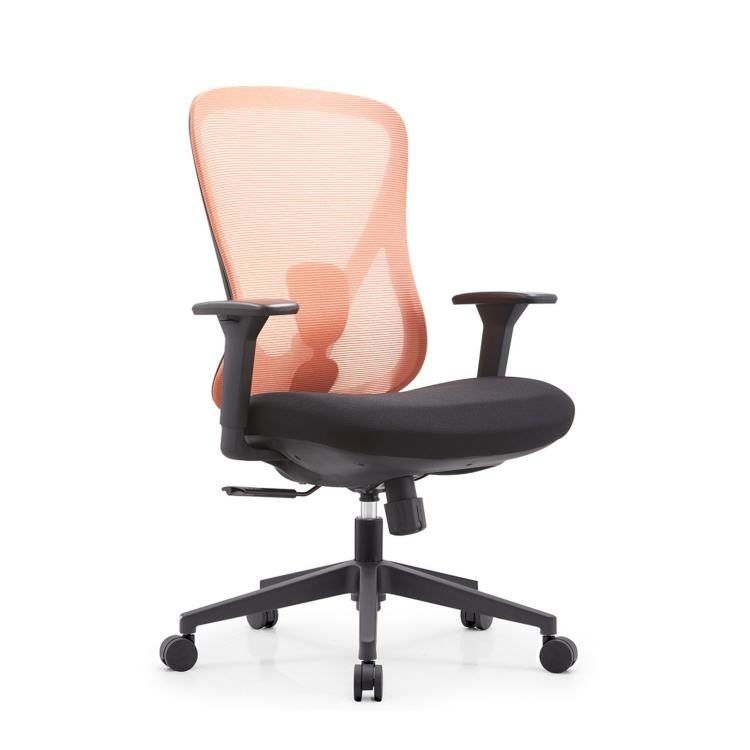 Modern Simple High Quality Comfortable Swivel Mid Back Mesh Back Computer Ergonomic Office Chair Office Desk and Chair Set