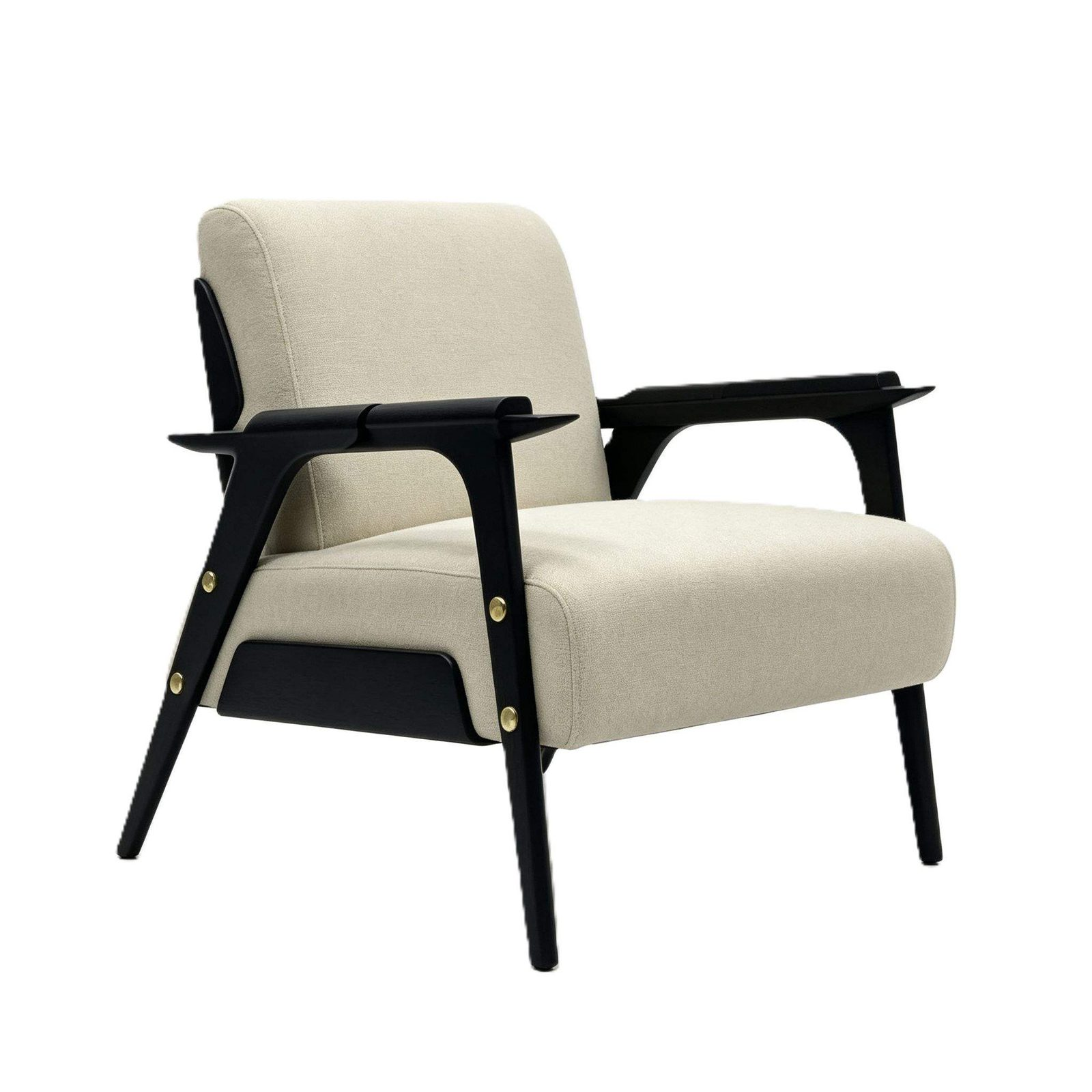 Fashion Lounge Chair with Ash Wood Legs, Custom Fabric Options & Comfortable Cushion