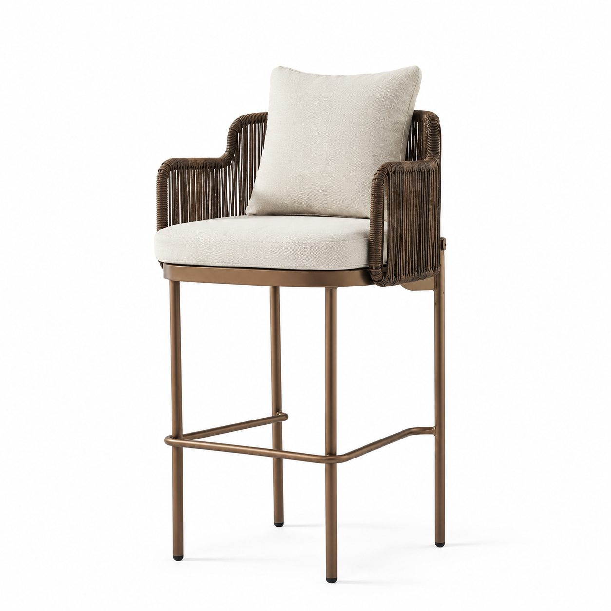 Contemporary Modern Outdoor Aluminum Chair Set for Restaurant Dining Room Patio Garden-Waterproof Contemporary Modern Outdoor