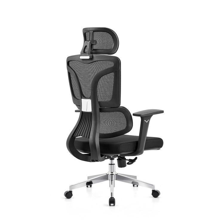 Ergonomic Mesh Office Chair for CEO Manager Boss-Modern Design with Adjustable Armrest and Metal Legs