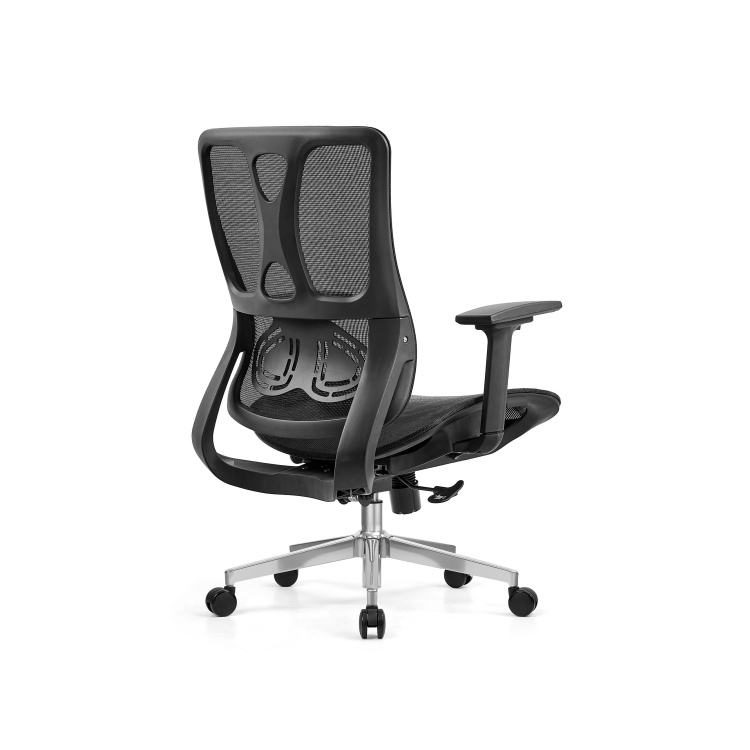 Modern Executive Ergonomic Chair 2D Adjustable Headrest Mesh Swivel Aluminum Base Tilting Office/Gaming Chair Comfortable Long