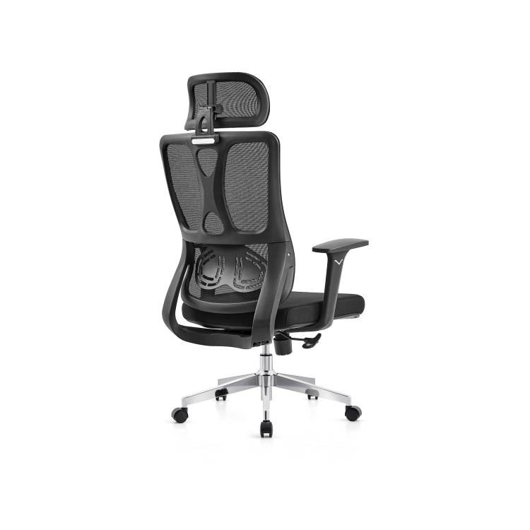 Executive Office Furniture Modern Ergonomic High Back Mesh Swivel Chair Adjustable Height Waterproof Design Fabric Steel Base