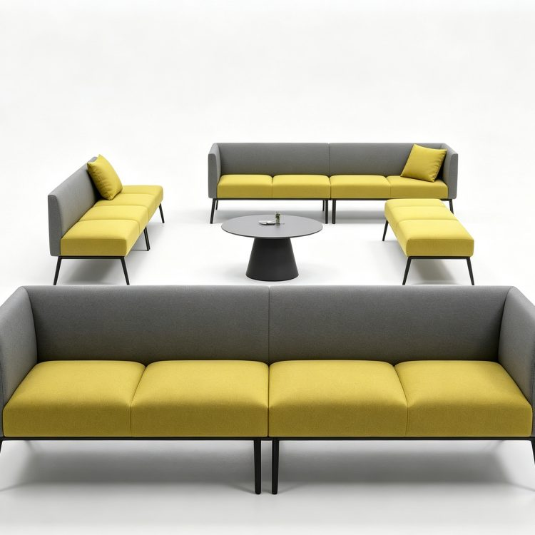 Modern VIP Room Public Waiting Area Leisure Sofa Office Reception Sofa Furniture Set