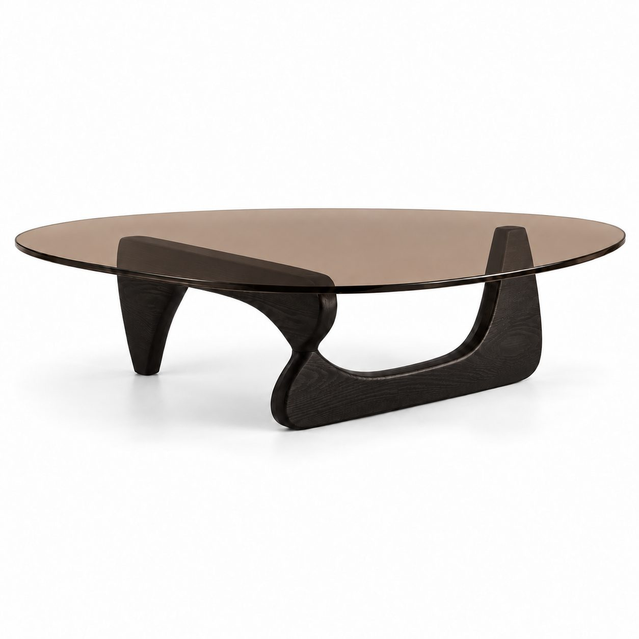 Creative Transparent Tempered Glass Small Coffee Table Modern Portable Home Living Room and Home Office Table