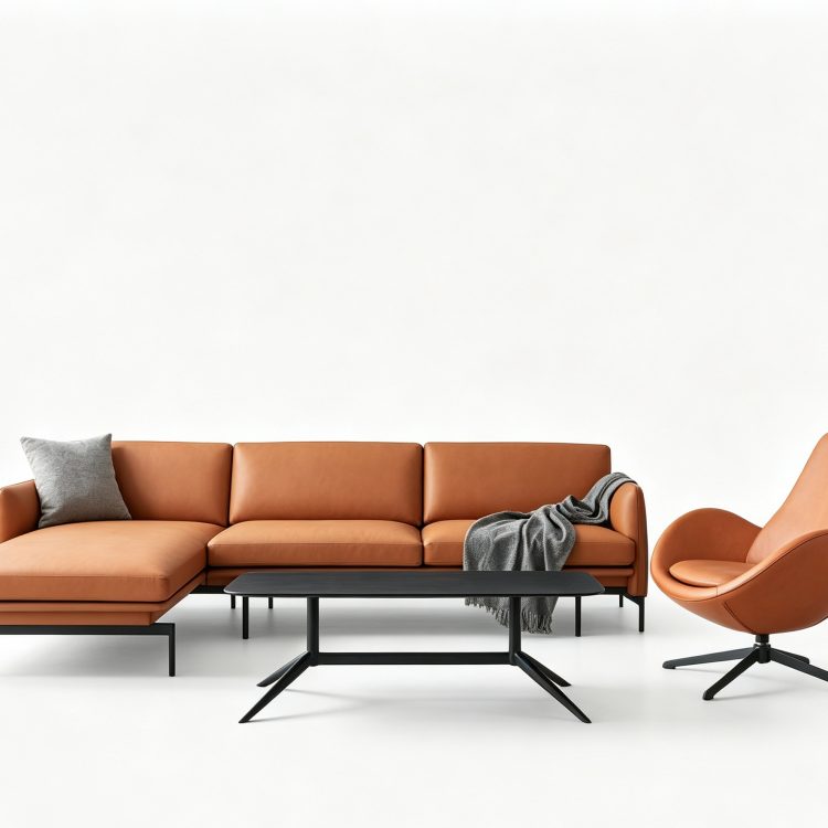 Modern Modular L-Shaped Upholstered Sofa Set for Living Room and Home Office Furniture