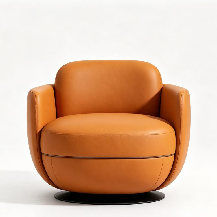 A Lightweight, Plush Velvet 360-degree Rotating Single Sofa Chair, Suitable for Use in Hotels, Offices, and Apartments.