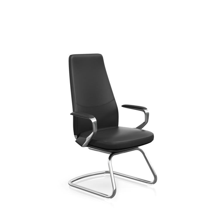 Leather Commercial Executive Visitor Conference Meeting Room Business Ceo Luxury Modern Office Guest Chairs