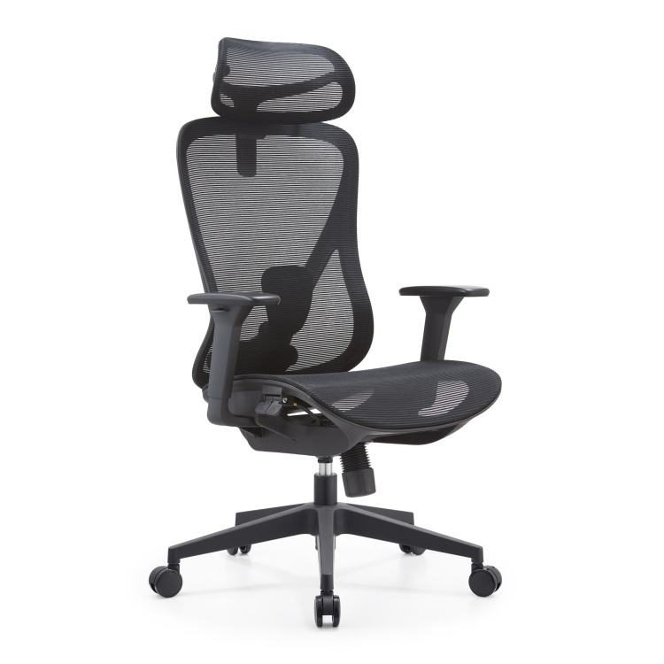 China Office Equipment Factory Wholesale Modern Foshan High Ergonomic Swivel Manager Work Chair Lumbar Support Silla Oficina