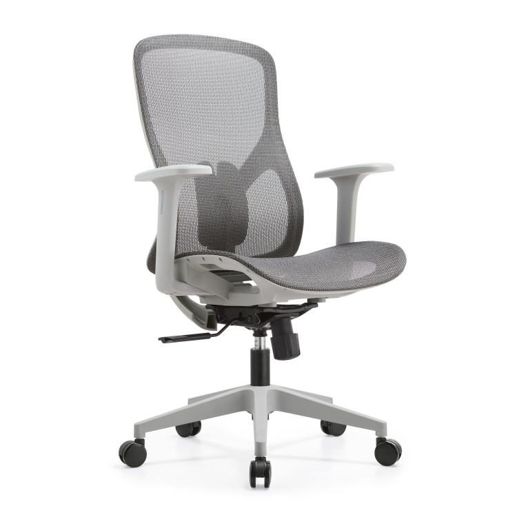 Ergonomic High Back Executive Office Chair Adjustable Armrests Swivel Modern Design Nylon Material