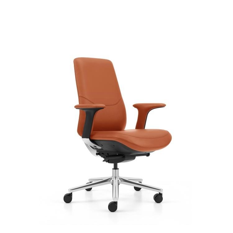 High Back Executive Boss CEO Manager Office Chair Comfortable Aluminium Base Adjustable Height Computer Chairs