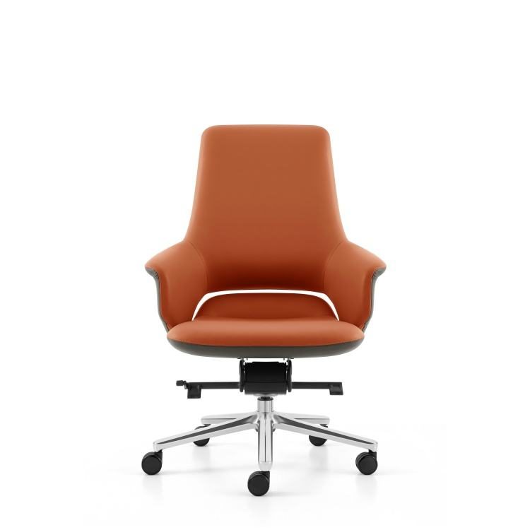 Swivel Office Chair Boss Leather Chair Ergonomic for Home Meeting Room Training