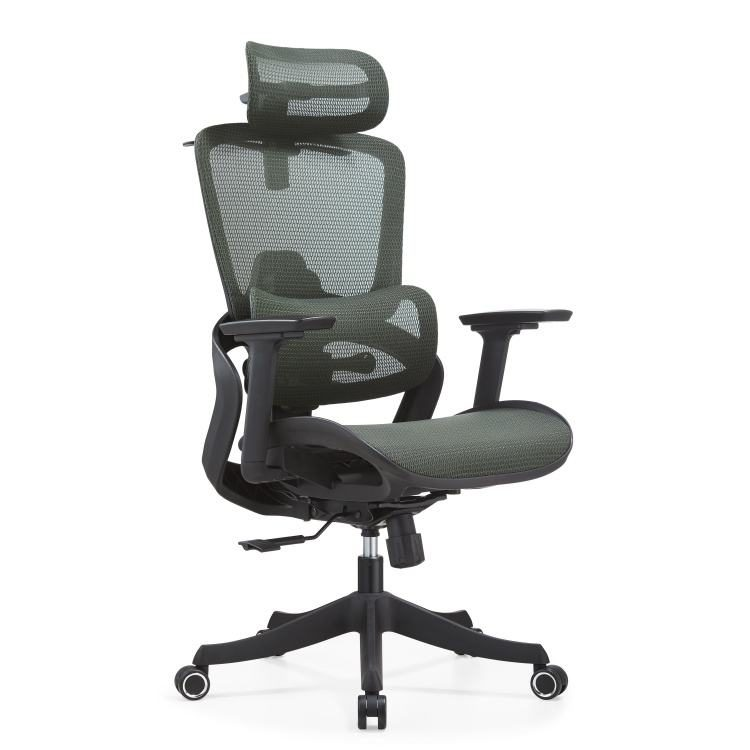 Modern Design High Back Mesh Adjustable Working Ergonomic Mesh Office Chair with 2D Headrest