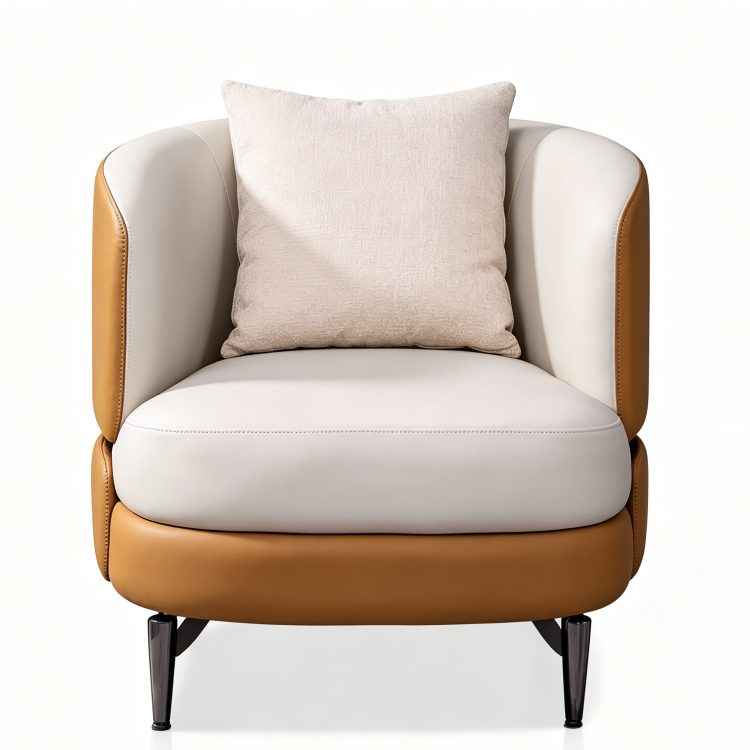 Simple High Back Single Sofa Chair Study Nap Lazy Chair Business Negotiation Single Lounge Sofa