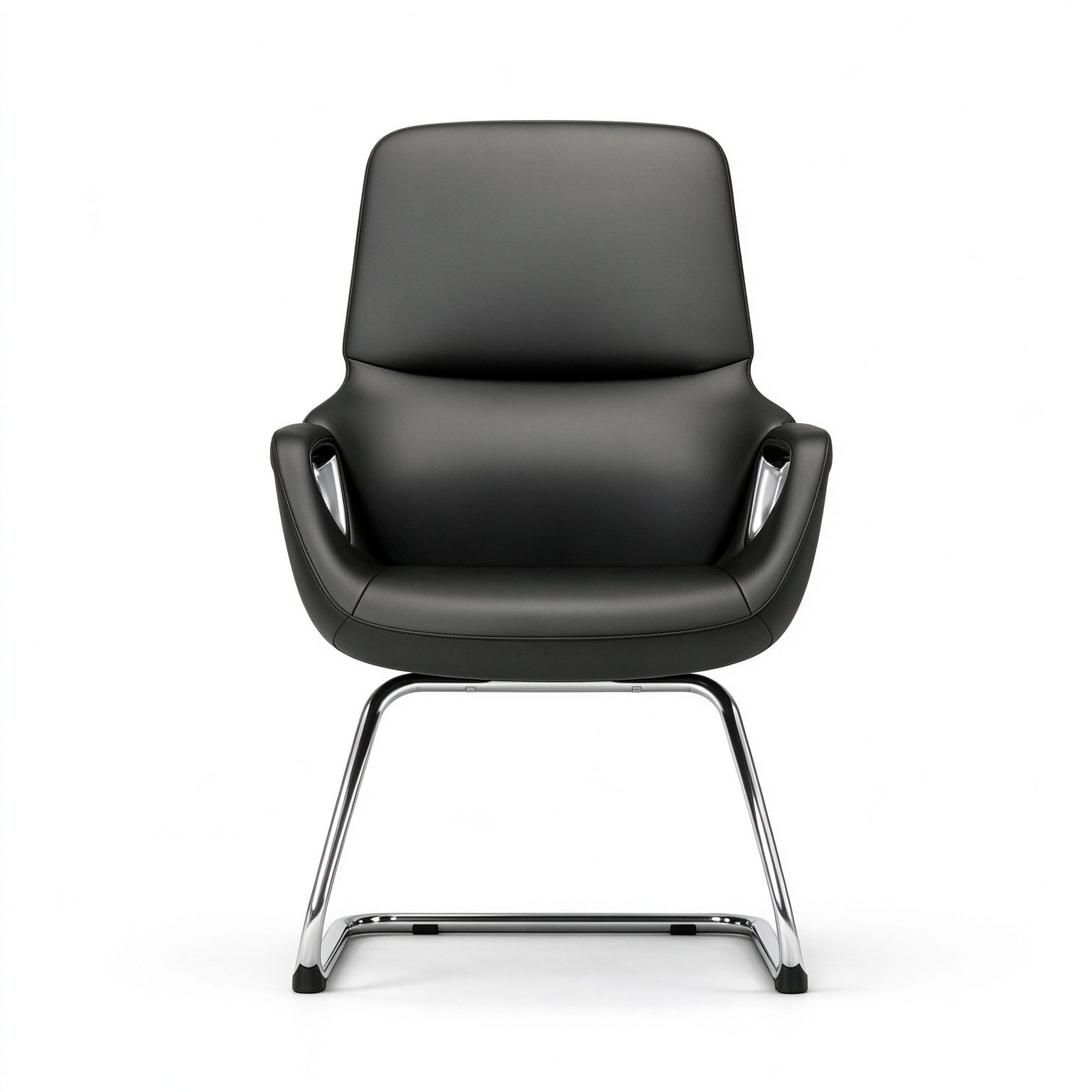 Ergonomic High Back Executive Leather Office Chair with Modern Design High-end Luxury Manager Style Aluminum Alloy Legs