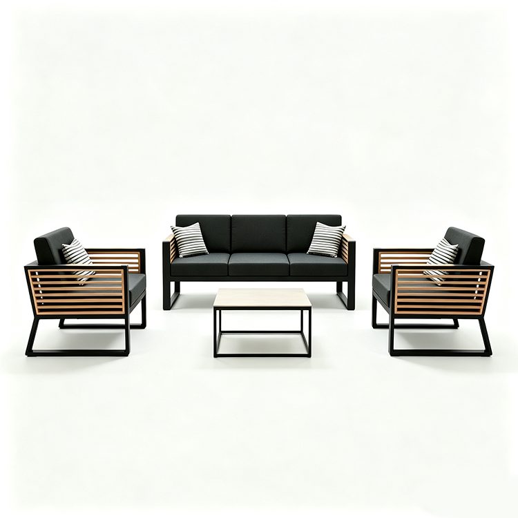 Modern Outdoor Patio Furniture Comfortable Garden Terrace Balcony Backyard Seating Group Living Room Hotel Bedroom Courtyard