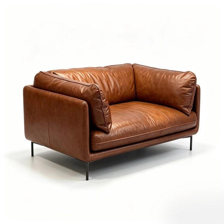 High Quality Leather Office Sofa Set-Modern Design for Home Office High Density Sponge High-End Comfort