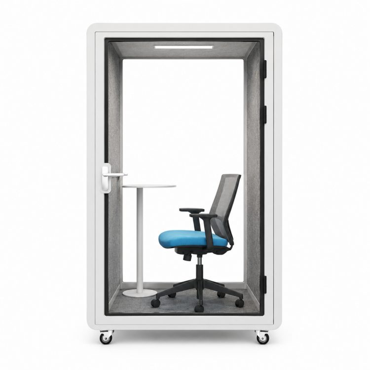 Silent Cabin Single Version 5-Layer Soundproof Steel Frame Modern Design with Lighting System for Home Office & Office Building