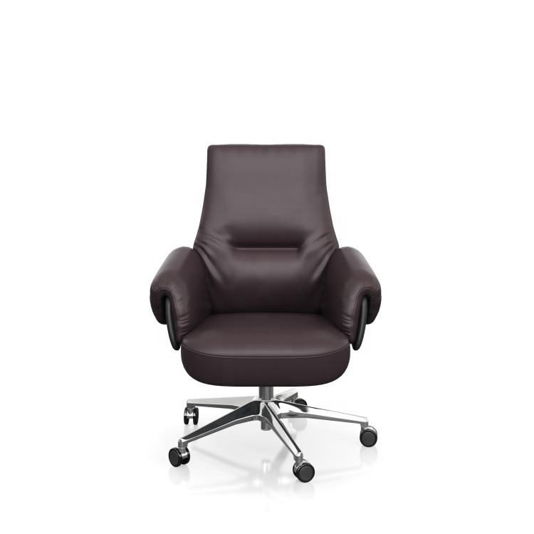Premium Modern Office Chair Meeting Room Plywood Swivel Rocking Chair Comfortable Armrest Guest Height Adjustment for Commercial
