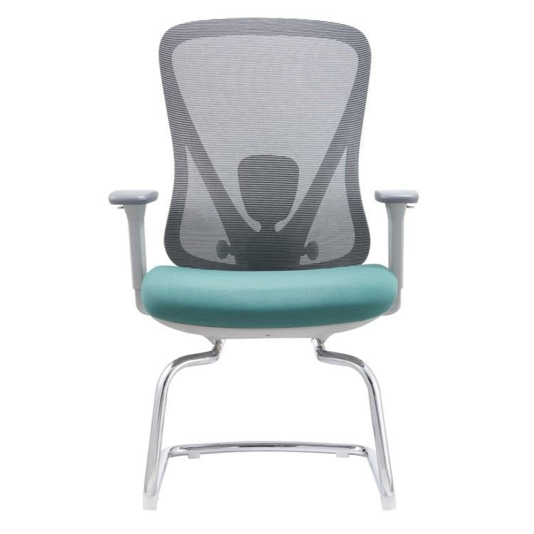 Modern Ergonomic Mesh Office Chair with Adjustable Height Fixed Armrest Nylon Frame-Home Office Use