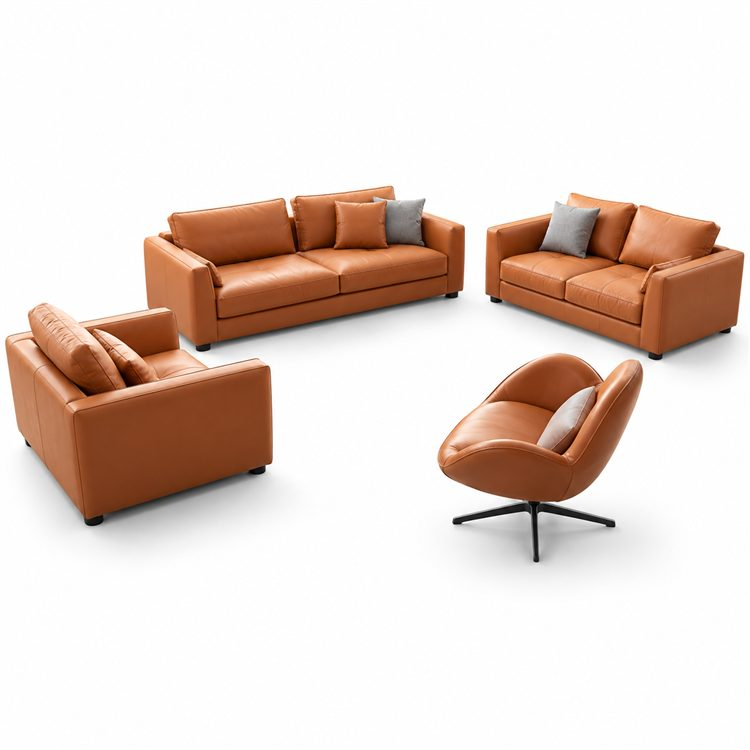 Light Luxury Sectional Leather Sofa Living Room Furniture Sofa Couch