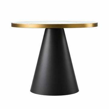 Minimalist Creative Stone Coffee Table Modern Light Luxury Living Room Furniture Metal Frame High-End Hotel