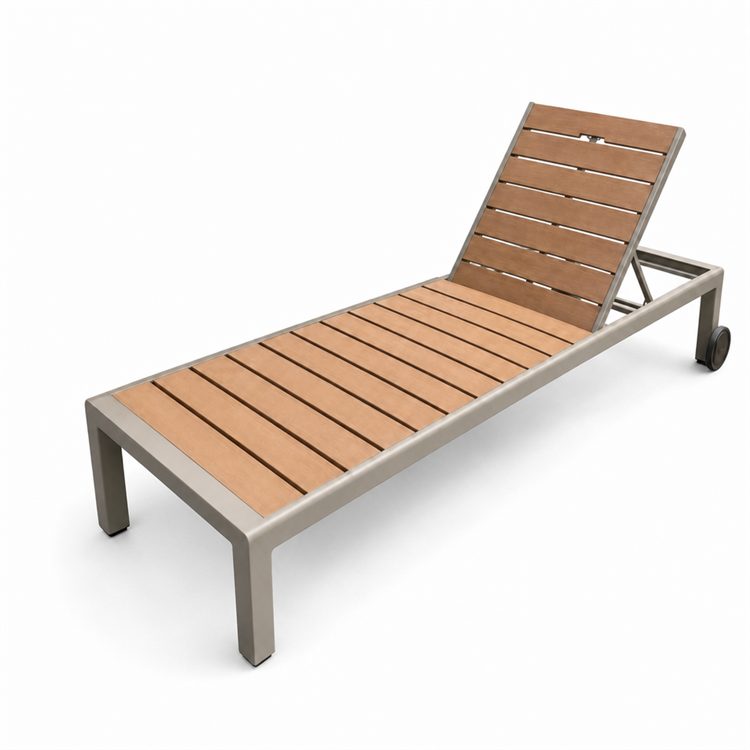 Wholesale Modern Durable Sun Lounge Chair Cushion WPC Patio Furniture Set for Outdoor Hotel Swimming Pool Beach Courtyard