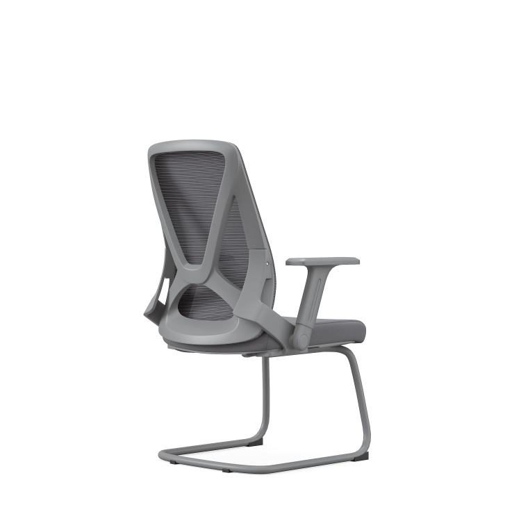Advanced Mesh Office Work Station Chair With Fixed Chromed Legs Office Guests Staff Chair for Conference Room