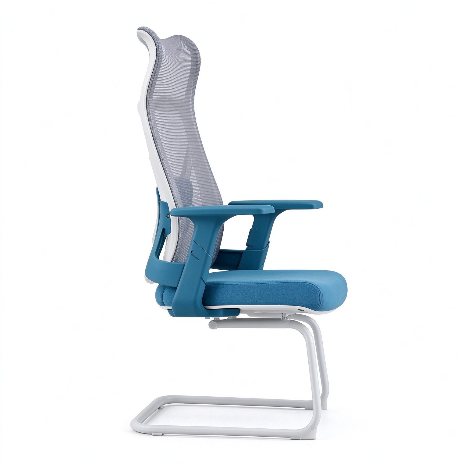 Hot Sale Modern Durable Fixed Armrest L-Shape Leg Office Executive Mesh Chair Series Chairs Furniture