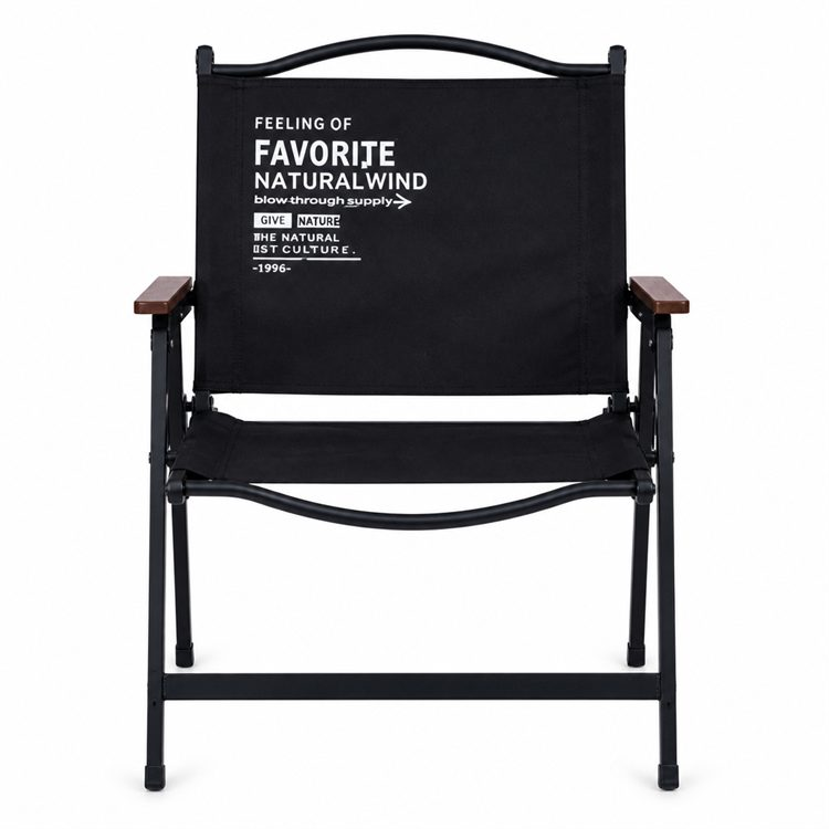Portable Carbon Steel Wood Design Chair Oxford Fabric Heavy Duty Glamping Patio Garden Picnic Camping Fishing Factory Wholesale